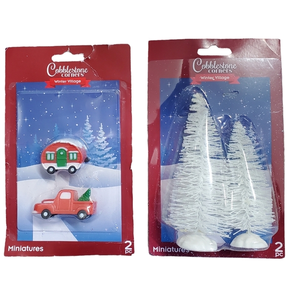 NWT Christmas Bundle Decorations /Crafts Red Truck Theme - Picture 12 of 15